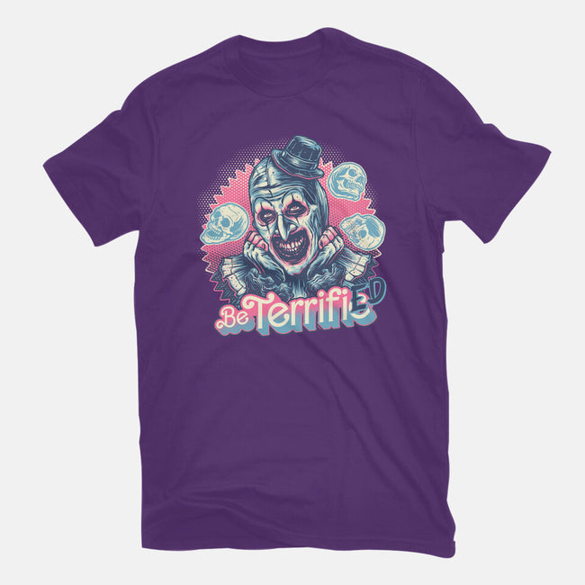 Be Terrified-Womens-Fitted-Tee-glitchygorilla