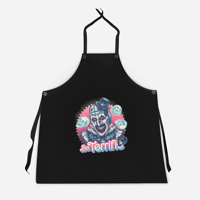 Be Terrified-Unisex-Kitchen-Apron-glitchygorilla