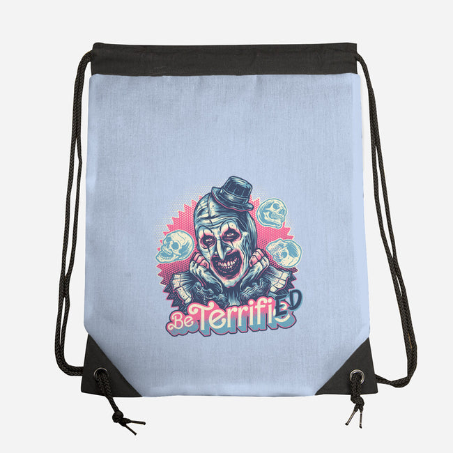 Be Terrified-None-Drawstring-Bag-glitchygorilla