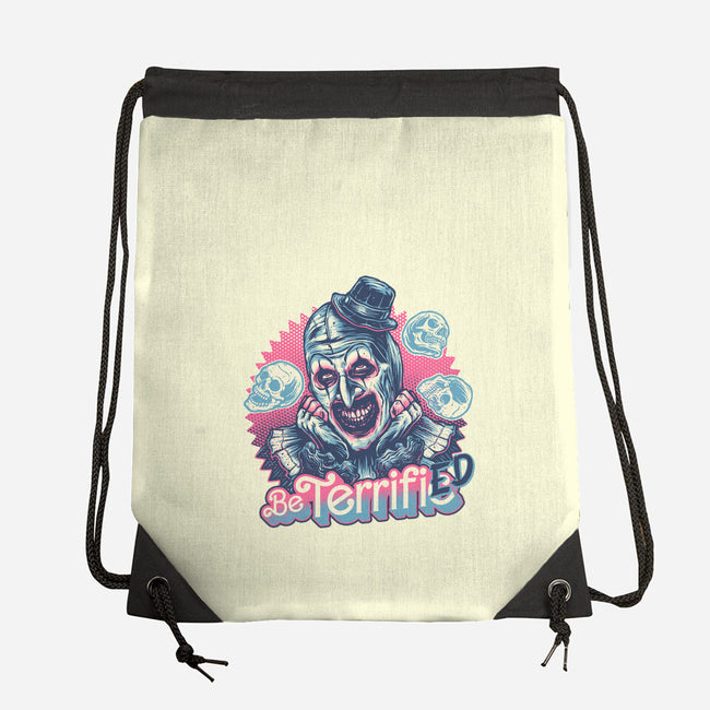 Be Terrified-None-Drawstring-Bag-glitchygorilla