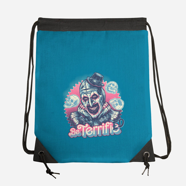 Be Terrified-None-Drawstring-Bag-glitchygorilla