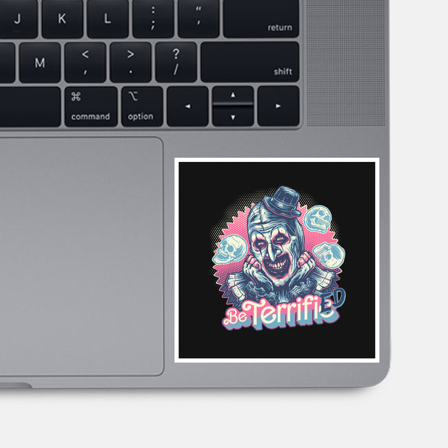 Be Terrified-None-Glossy-Sticker-glitchygorilla