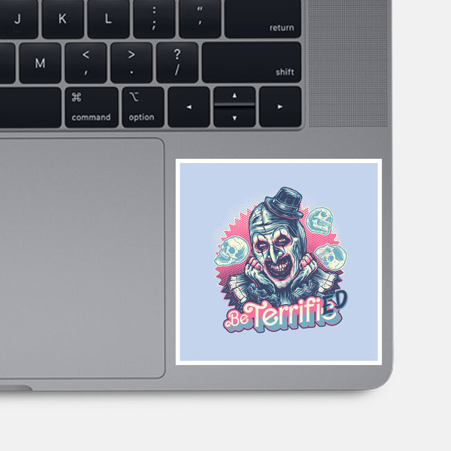 Be Terrified-None-Glossy-Sticker-glitchygorilla