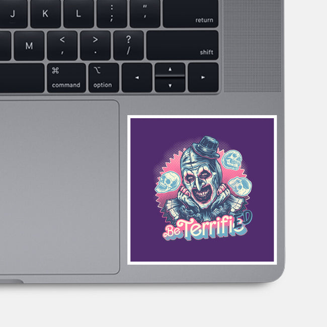 Be Terrified-None-Glossy-Sticker-glitchygorilla