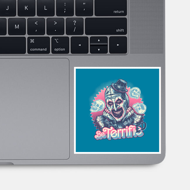 Be Terrified-None-Glossy-Sticker-glitchygorilla