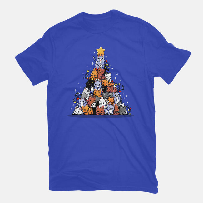 Christmas Tree Kittens-Womens-Fitted-Tee-Vallina84