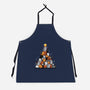 Christmas Tree Kittens-Unisex-Kitchen-Apron-Vallina84