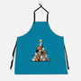 Christmas Tree Kittens-Unisex-Kitchen-Apron-Vallina84