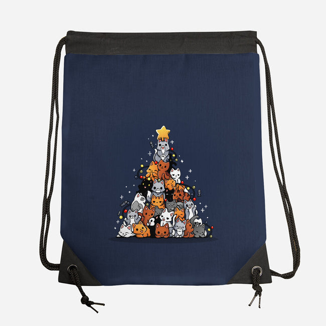 Christmas Tree Kittens-None-Drawstring-Bag-Vallina84
