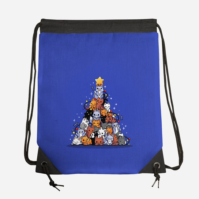 Christmas Tree Kittens-None-Drawstring-Bag-Vallina84