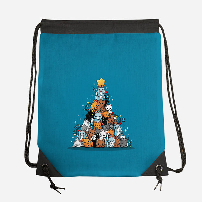 Christmas Tree Kittens-None-Drawstring-Bag-Vallina84