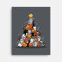 Christmas Tree Kittens-None-Stretched-Canvas-Vallina84