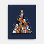 Christmas Tree Kittens-None-Stretched-Canvas-Vallina84