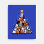 Christmas Tree Kittens-None-Stretched-Canvas-Vallina84
