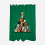 Christmas Tree Kittens-None-Polyester-Shower Curtain-Vallina84