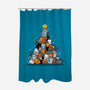 Christmas Tree Kittens-None-Polyester-Shower Curtain-Vallina84