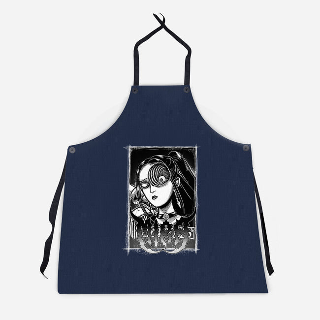 Spiral Mira-Unisex-Kitchen-Apron-Astrobot Invention