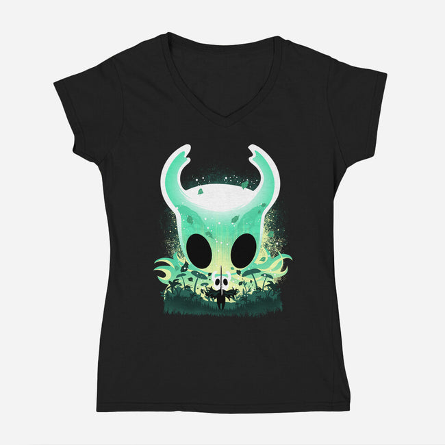 The Knight Of Hollow-Womens-V-Neck-Tee-hypertwenty