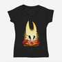 The Hornet Of Silksong-Womens-V-Neck-Tee-hypertwenty