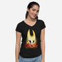 The Hornet Of Silksong-Womens-V-Neck-Tee-hypertwenty