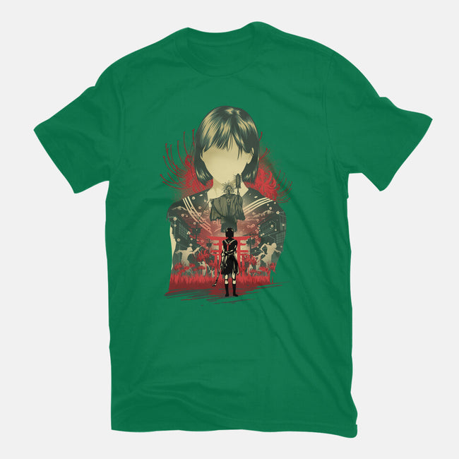 Silent Blossom-Womens-Fitted-Tee-hypertwenty