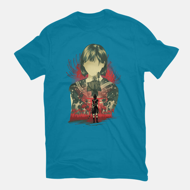 Silent Blossom-Womens-Fitted-Tee-hypertwenty