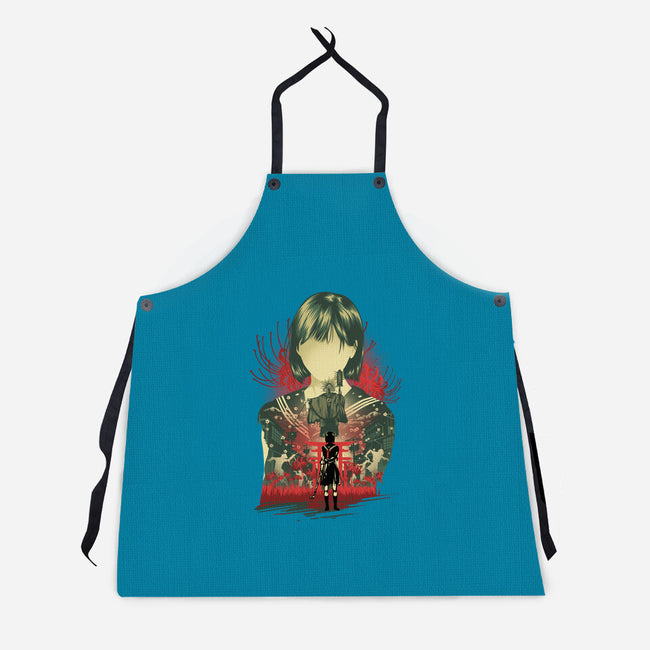 Silent Blossom-Unisex-Kitchen-Apron-hypertwenty