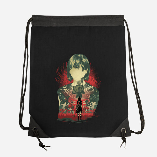 Silent Blossom-None-Drawstring-Bag-hypertwenty
