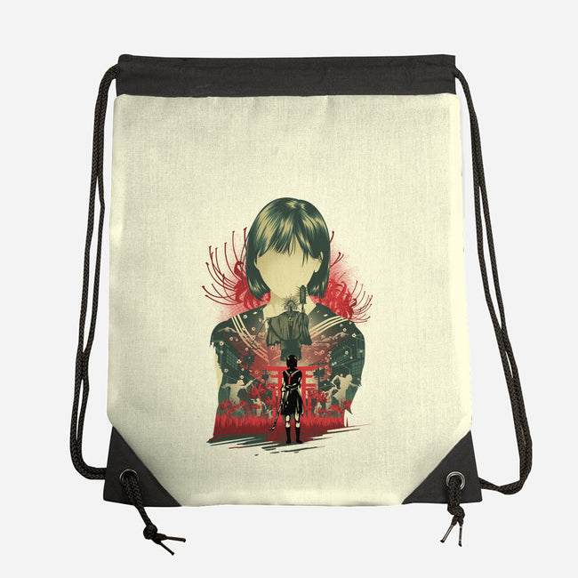 Silent Blossom-None-Drawstring-Bag-hypertwenty