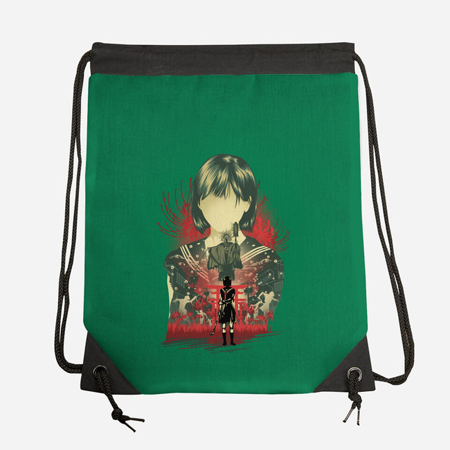 Silent Blossom-None-Drawstring-Bag-hypertwenty