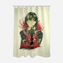 Silent Blossom-None-Polyester-Shower Curtain-hypertwenty