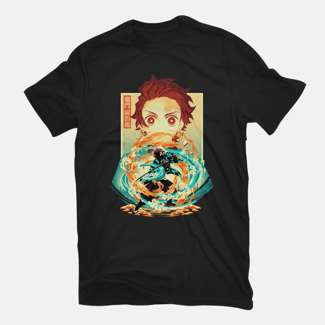 Water And Flame Within-Unisex-Basic-Tee-hypertwenty