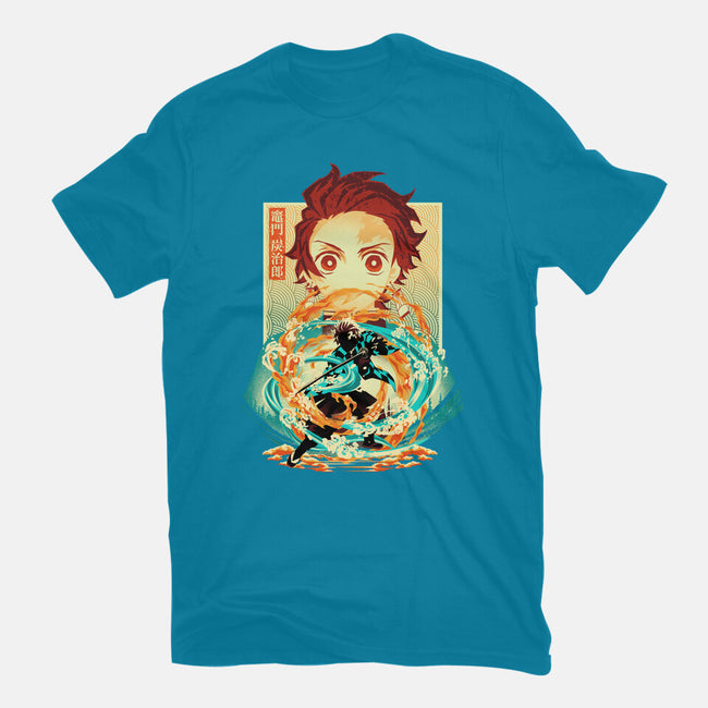 Water And Flame Within-Womens-Fitted-Tee-hypertwenty