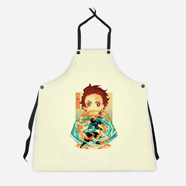 Water And Flame Within-Unisex-Kitchen-Apron-hypertwenty