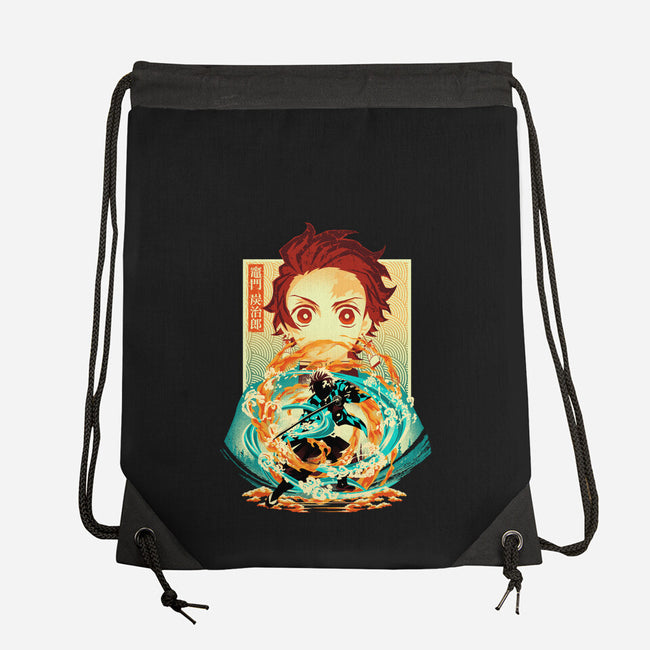 Water And Flame Within-None-Drawstring-Bag-hypertwenty