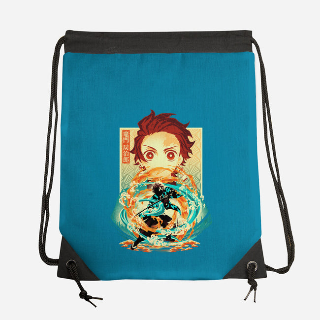 Water And Flame Within-None-Drawstring-Bag-hypertwenty