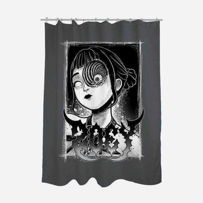 Spiral Zoey-None-Polyester-Shower Curtain-Astrobot Invention