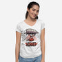 Princess And The Bell Beast-Womens-V-Neck-Tee-Astrobot Invention