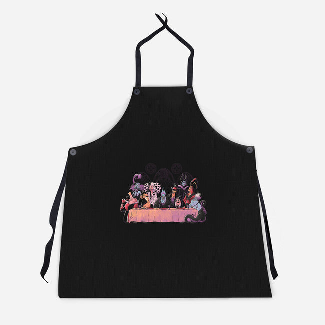 Dinner Of Villains-Unisex-Kitchen-Apron-Arigatees