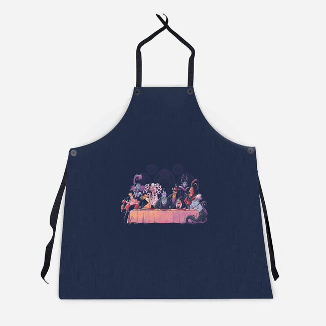 Dinner Of Villains-Unisex-Kitchen-Apron-Arigatees
