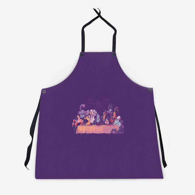 Dinner Of Villains-Unisex-Kitchen-Apron-Arigatees