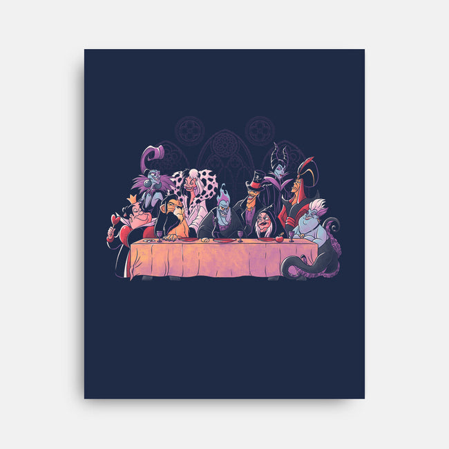 Dinner Of Villains-None-Stretched-Canvas-Arigatees