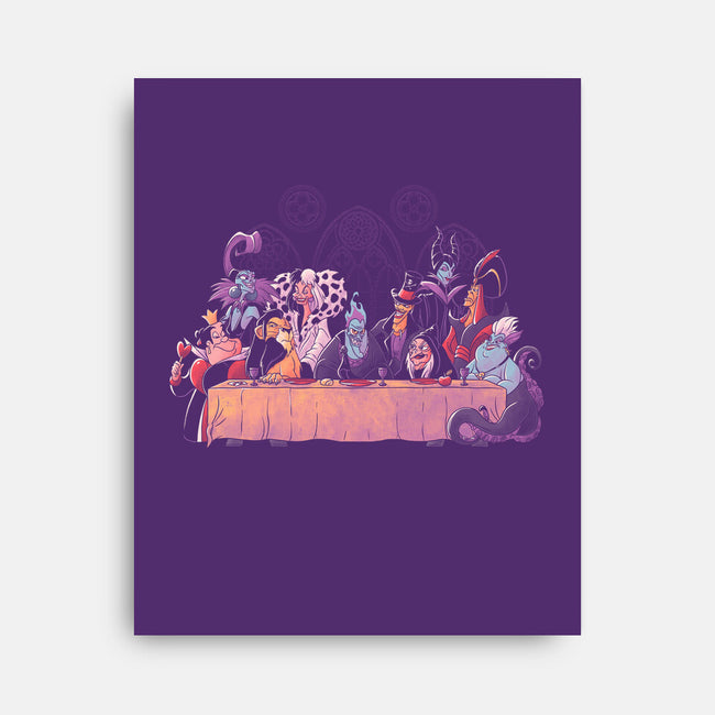 Dinner Of Villains-None-Stretched-Canvas-Arigatees