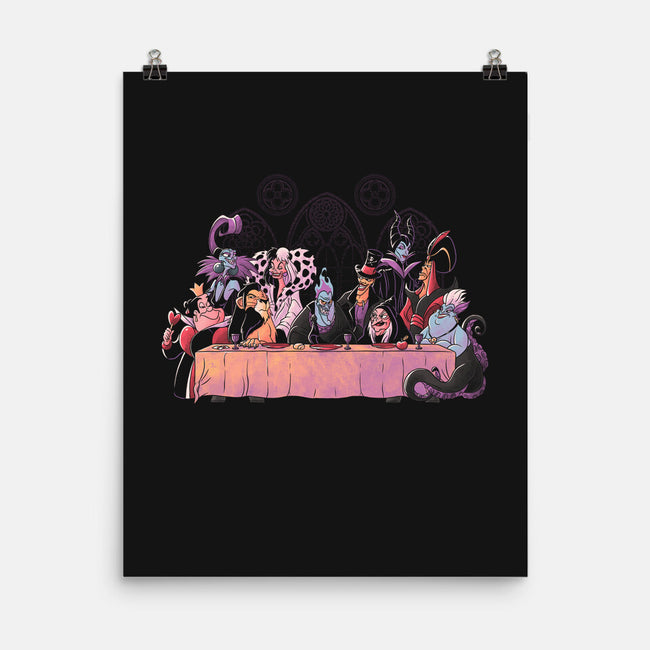 Dinner Of Villains-None-Matte-Poster-Arigatees