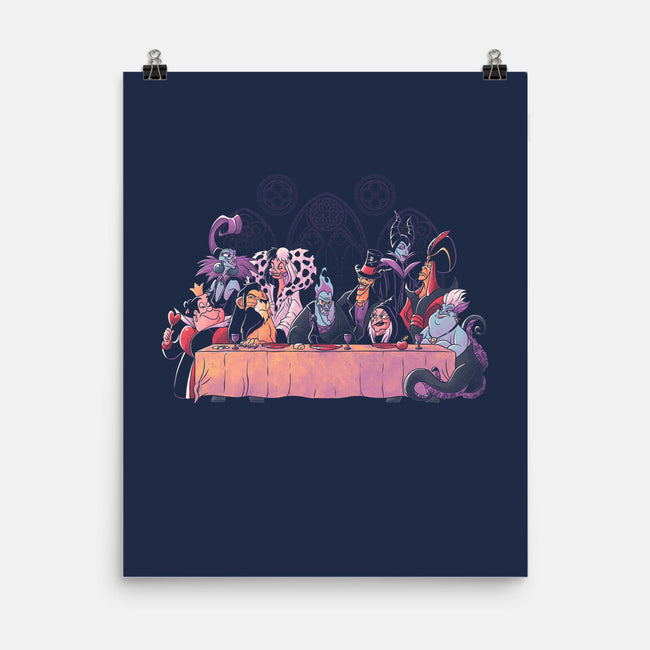 Dinner Of Villains-None-Matte-Poster-Arigatees