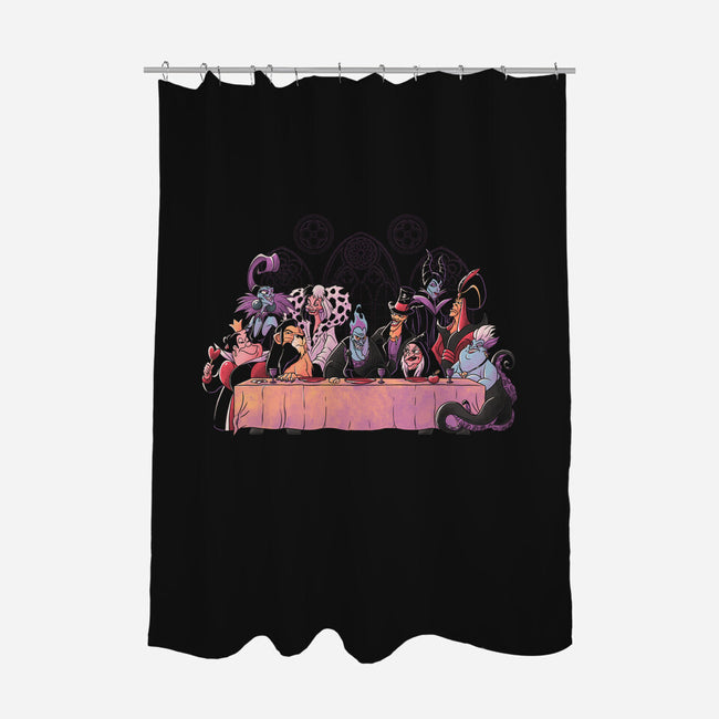 Dinner Of Villains-None-Polyester-Shower Curtain-Arigatees
