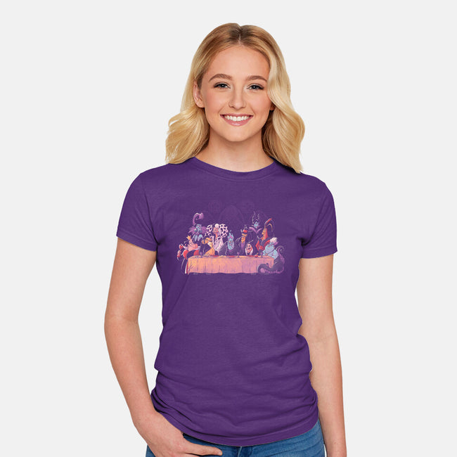 Dinner Of Villains-Womens-Fitted-Tee-Arigatees