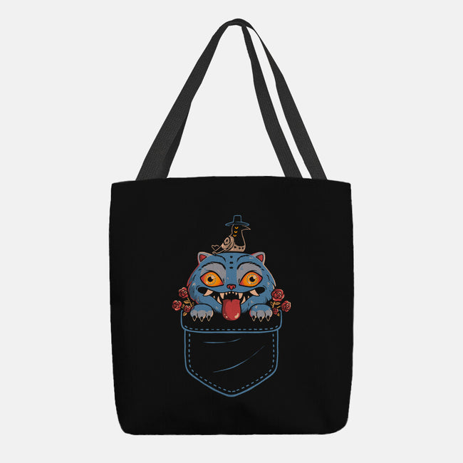 Blue Tiger Pocket-None-Basic Tote-Bag-Arigatees