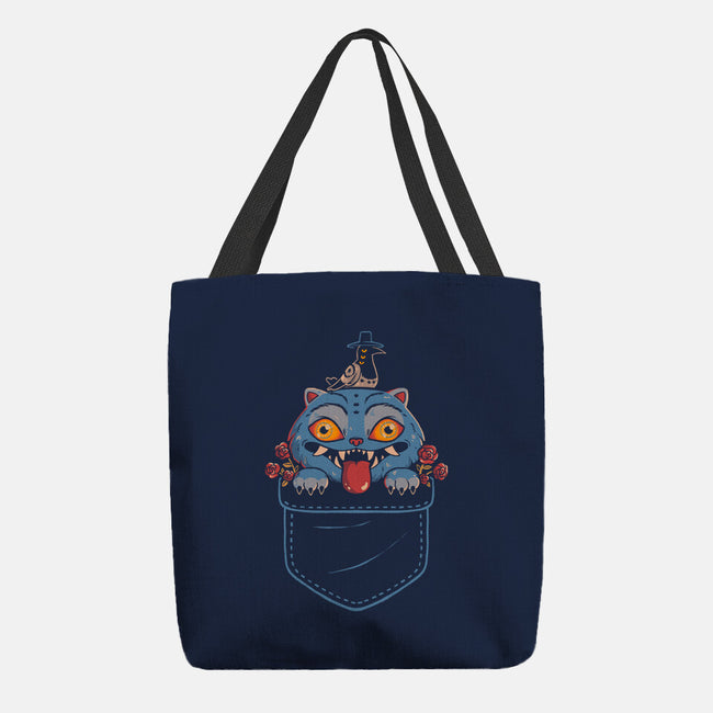 Blue Tiger Pocket-None-Basic Tote-Bag-Arigatees