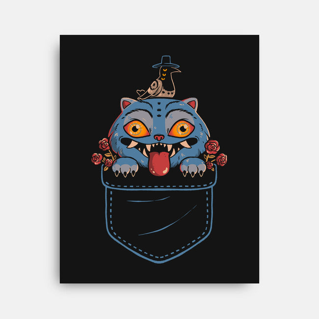 Blue Tiger Pocket-None-Stretched-Canvas-Arigatees